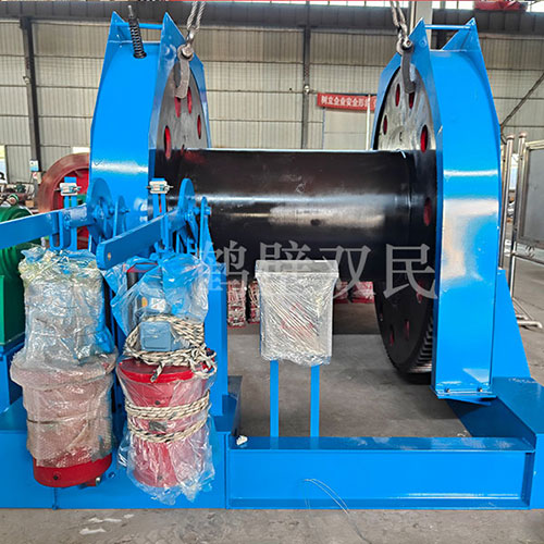 鶴壁雙民鑿井絞車25噸雙筒、16噸雙筒展示與發貨！